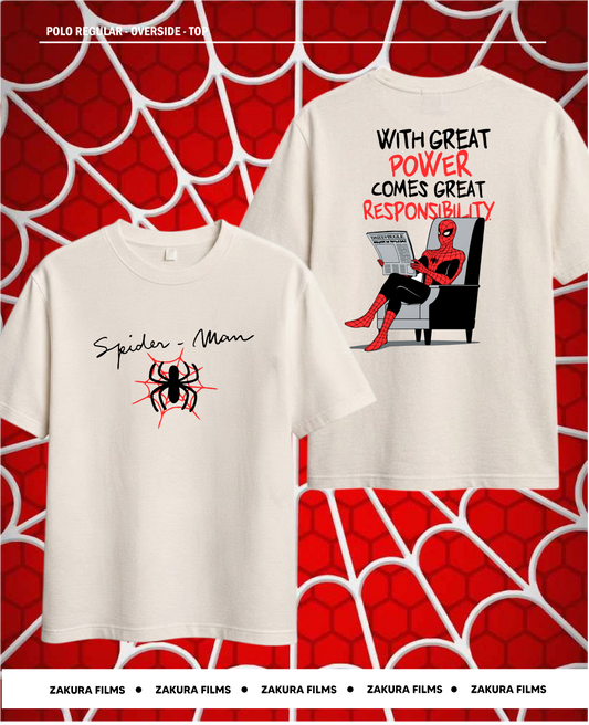 Polo inspirado en Spider-Man | Leyendo el periódico