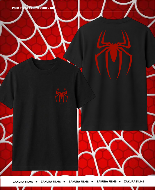 Polo inspirado en Spider-Man | Minimalista Spider Black